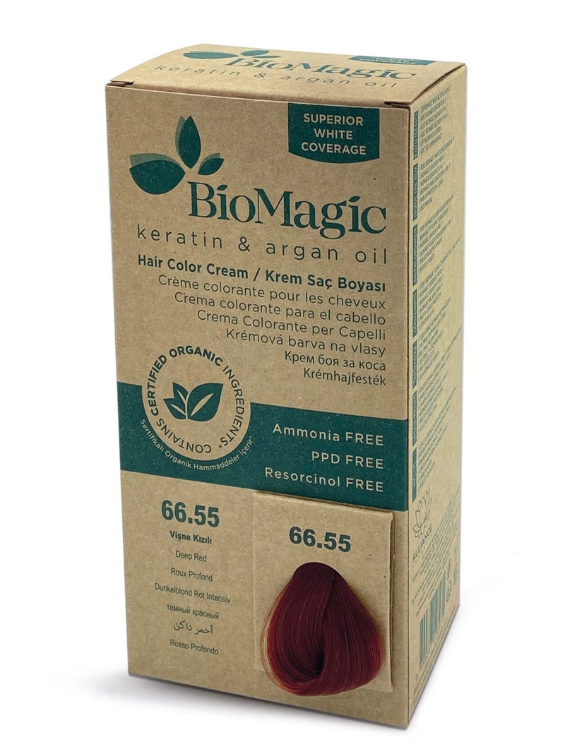 Biomagic Hair Coloring Cream_ 66.55 Dark Red - Image 1
